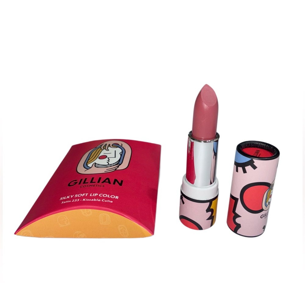 New Gillian Silky Soft Lipstick in Satin 233 - Kissable Cutie in Gift Box